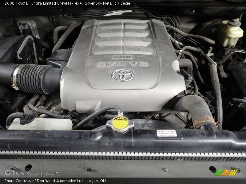 Silver Sky Metallic / Beige 2008 Toyota Tundra Limited CrewMax 4x4