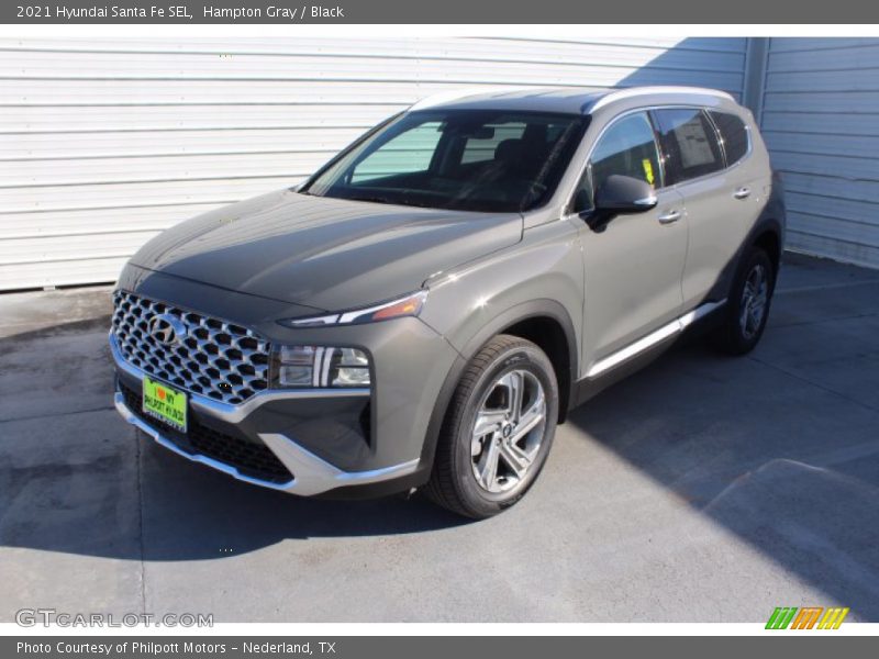 Hampton Gray / Black 2021 Hyundai Santa Fe SEL