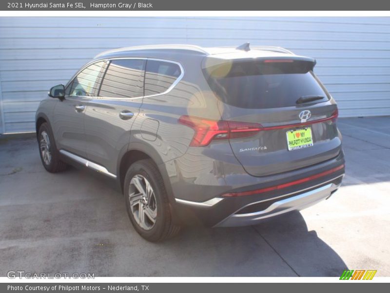 Hampton Gray / Black 2021 Hyundai Santa Fe SEL