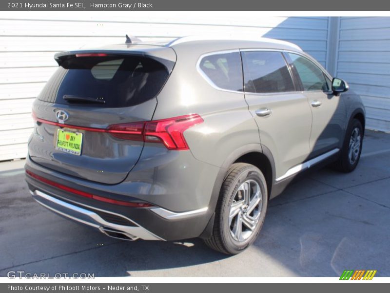 Hampton Gray / Black 2021 Hyundai Santa Fe SEL
