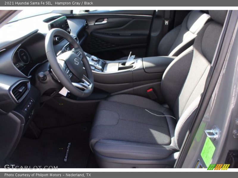 Hampton Gray / Black 2021 Hyundai Santa Fe SEL
