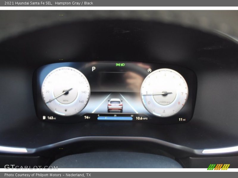 Hampton Gray / Black 2021 Hyundai Santa Fe SEL