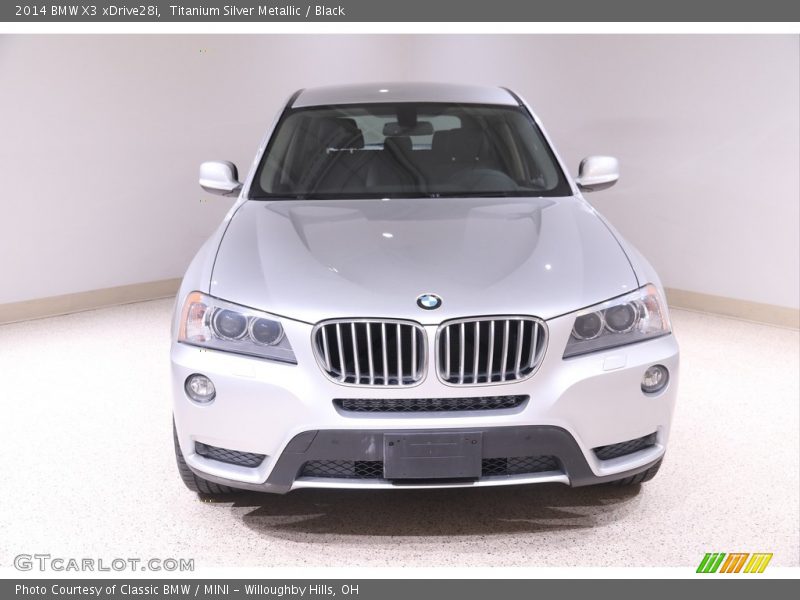 Titanium Silver Metallic / Black 2014 BMW X3 xDrive28i