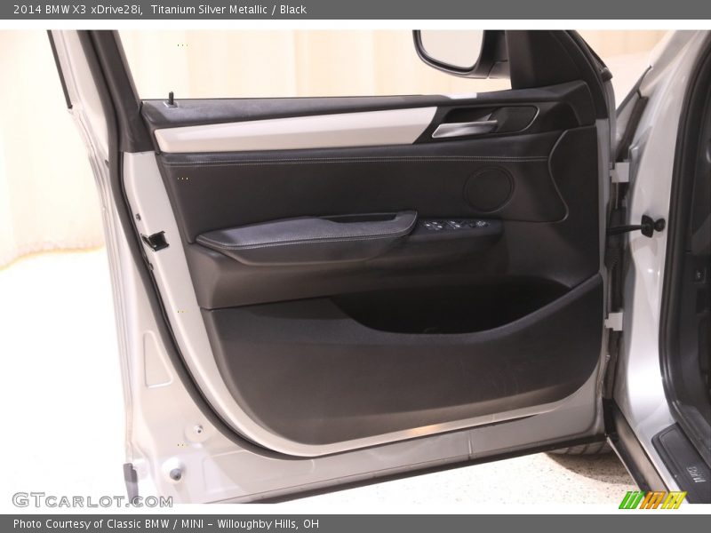 Titanium Silver Metallic / Black 2014 BMW X3 xDrive28i