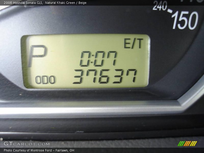 Natural Khaki Green / Beige 2008 Hyundai Sonata GLS
