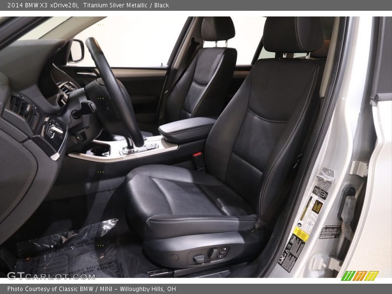 Titanium Silver Metallic / Black 2014 BMW X3 xDrive28i