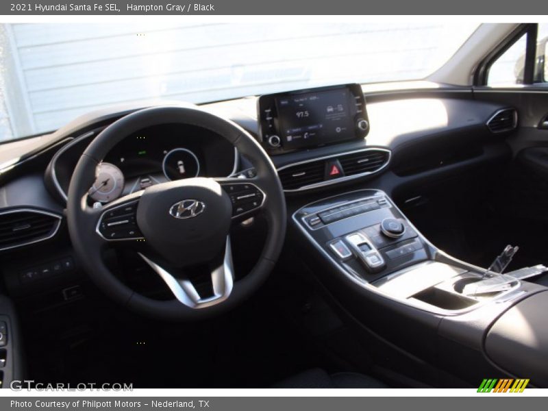 Hampton Gray / Black 2021 Hyundai Santa Fe SEL