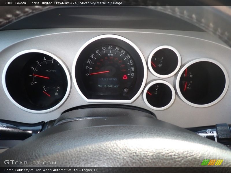 Silver Sky Metallic / Beige 2008 Toyota Tundra Limited CrewMax 4x4