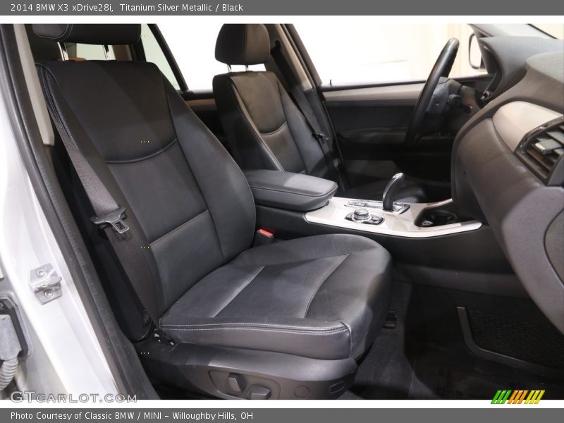 Titanium Silver Metallic / Black 2014 BMW X3 xDrive28i
