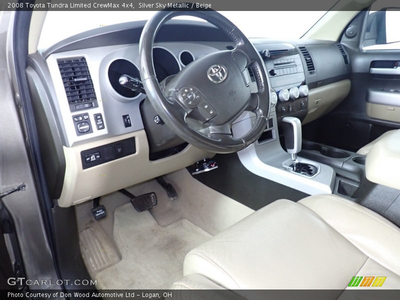 Silver Sky Metallic / Beige 2008 Toyota Tundra Limited CrewMax 4x4
