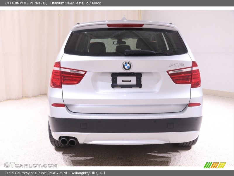 Titanium Silver Metallic / Black 2014 BMW X3 xDrive28i