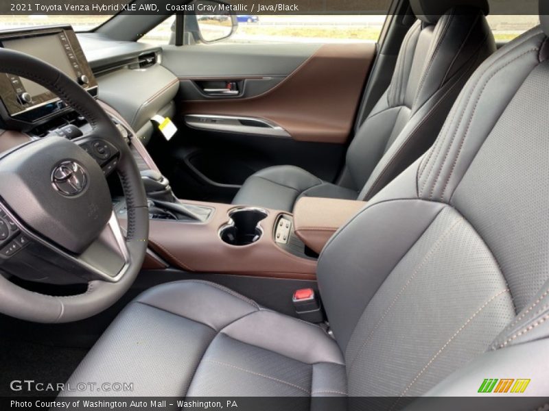 Coastal Gray Metallic / Java/Black 2021 Toyota Venza Hybrid XLE AWD