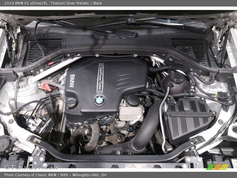 Titanium Silver Metallic / Black 2014 BMW X3 xDrive28i
