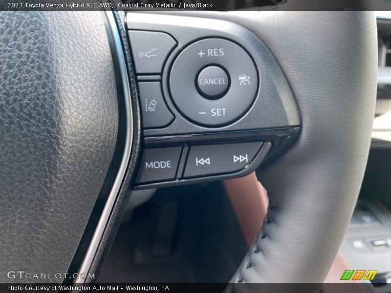 Coastal Gray Metallic / Java/Black 2021 Toyota Venza Hybrid XLE AWD