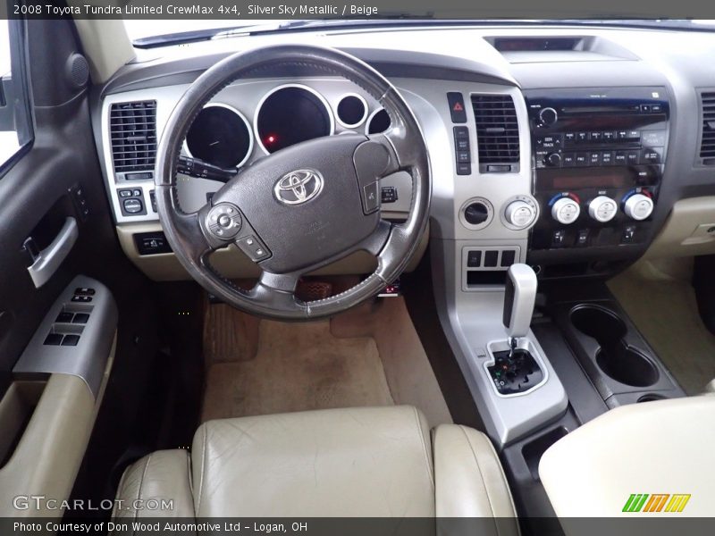 Silver Sky Metallic / Beige 2008 Toyota Tundra Limited CrewMax 4x4