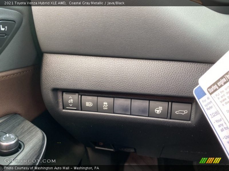 Coastal Gray Metallic / Java/Black 2021 Toyota Venza Hybrid XLE AWD