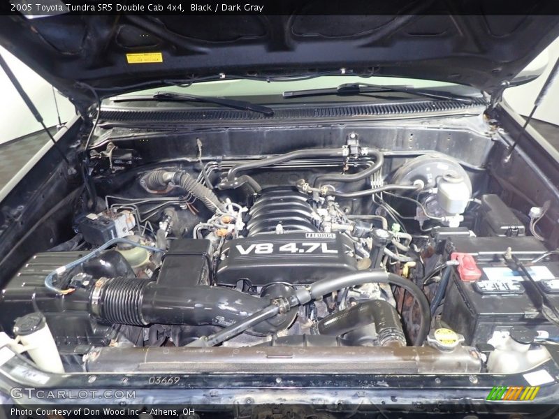 Black / Dark Gray 2005 Toyota Tundra SR5 Double Cab 4x4