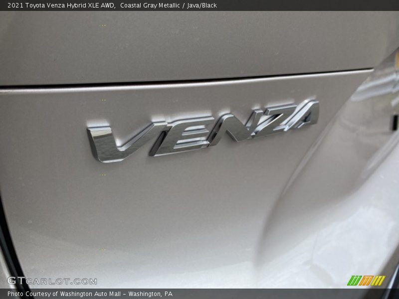 Coastal Gray Metallic / Java/Black 2021 Toyota Venza Hybrid XLE AWD
