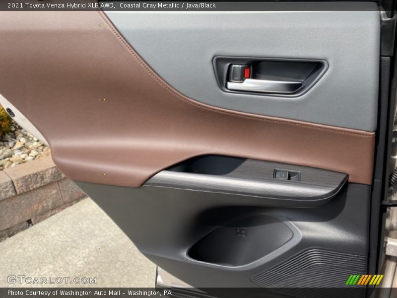 Coastal Gray Metallic / Java/Black 2021 Toyota Venza Hybrid XLE AWD