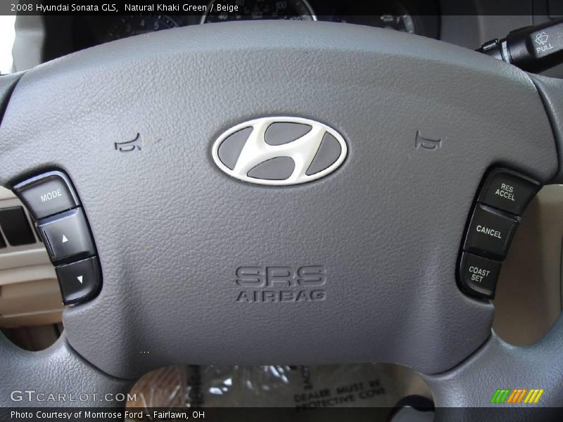 Natural Khaki Green / Beige 2008 Hyundai Sonata GLS