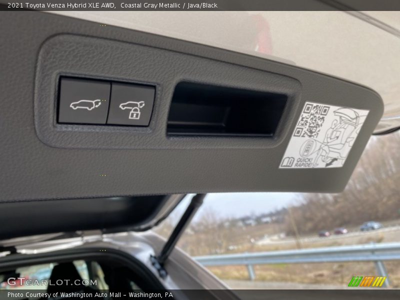 Coastal Gray Metallic / Java/Black 2021 Toyota Venza Hybrid XLE AWD