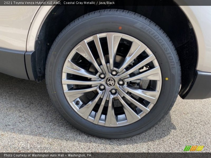 Coastal Gray Metallic / Java/Black 2021 Toyota Venza Hybrid XLE AWD