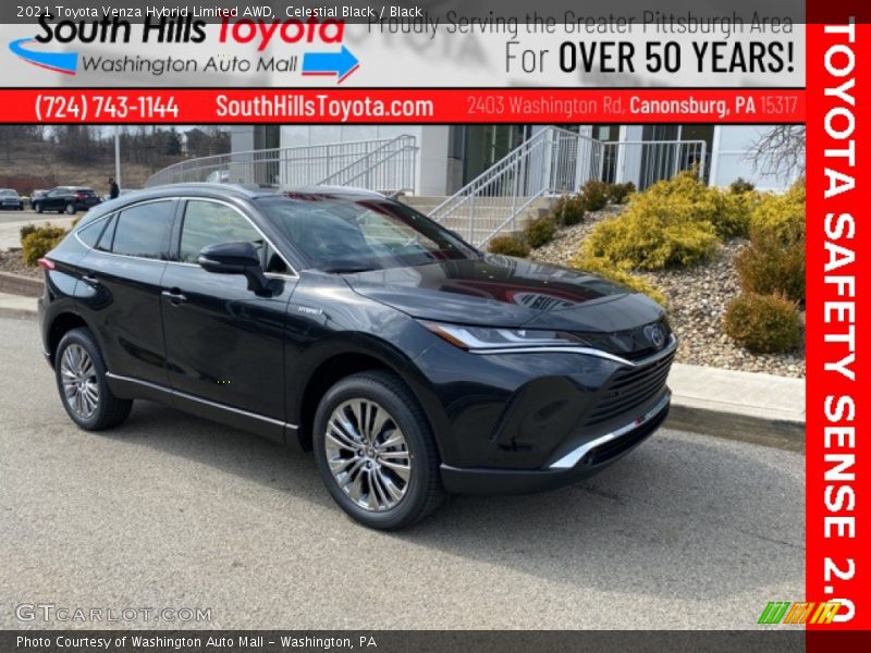 Celestial Black / Black 2021 Toyota Venza Hybrid Limited AWD