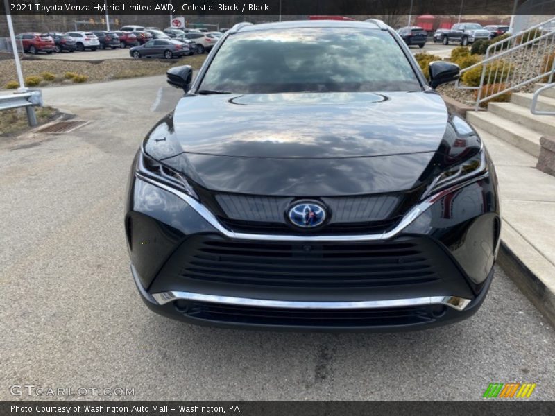 Celestial Black / Black 2021 Toyota Venza Hybrid Limited AWD