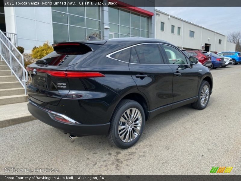 Celestial Black / Black 2021 Toyota Venza Hybrid Limited AWD