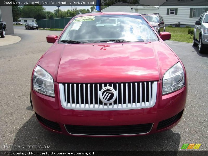 Vivid Red Metallic / Dark Charcoal 2006 Mercury Milan V6