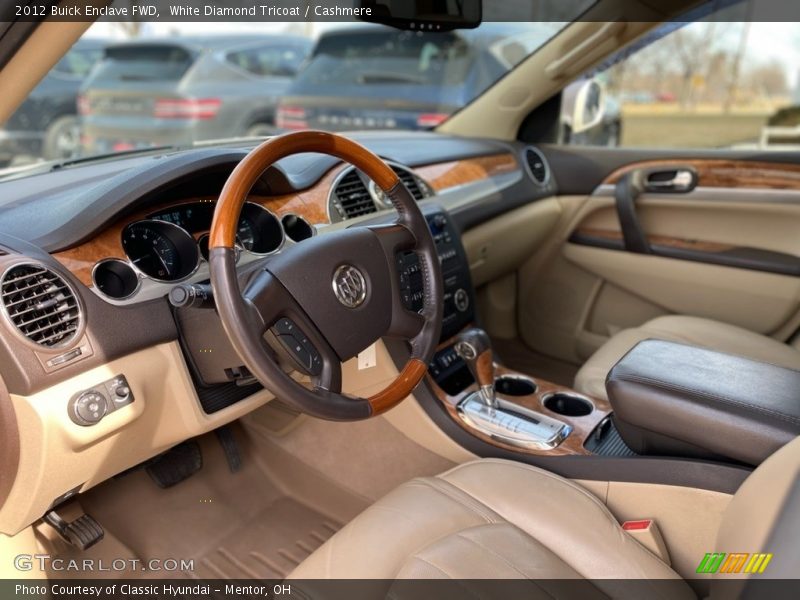 White Diamond Tricoat / Cashmere 2012 Buick Enclave FWD
