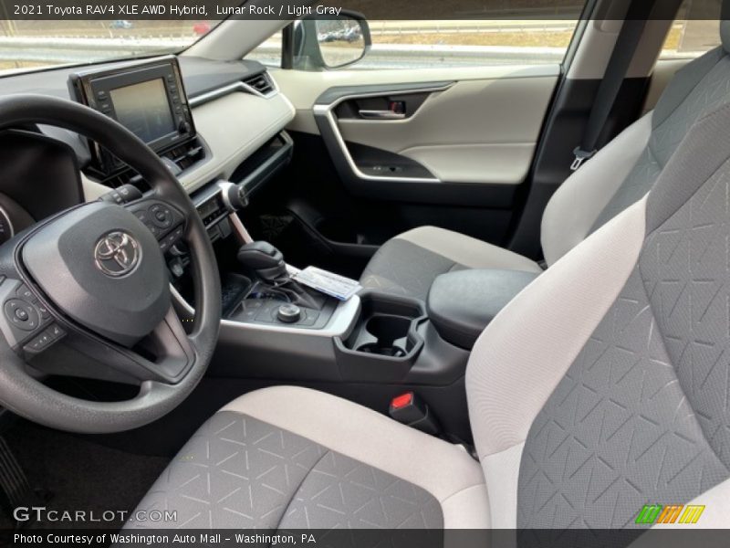 Lunar Rock / Light Gray 2021 Toyota RAV4 XLE AWD Hybrid