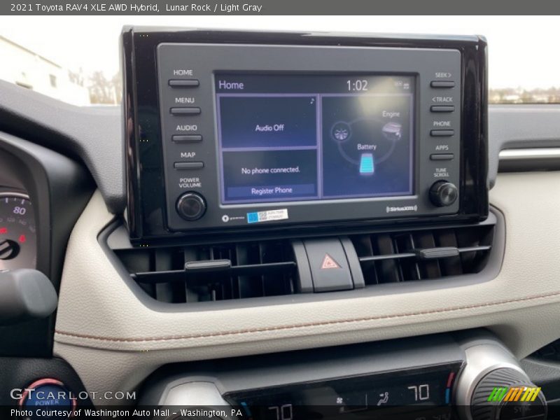 Lunar Rock / Light Gray 2021 Toyota RAV4 XLE AWD Hybrid
