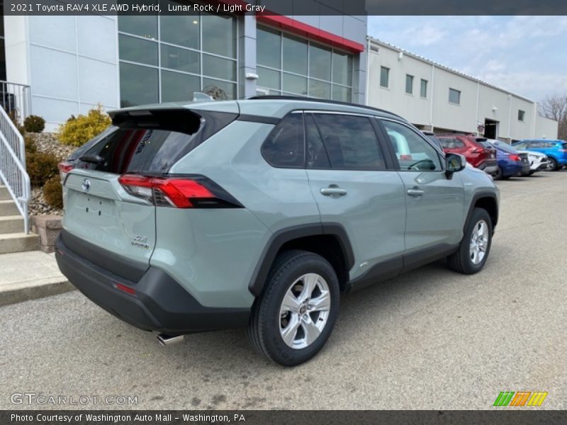 Lunar Rock / Light Gray 2021 Toyota RAV4 XLE AWD Hybrid