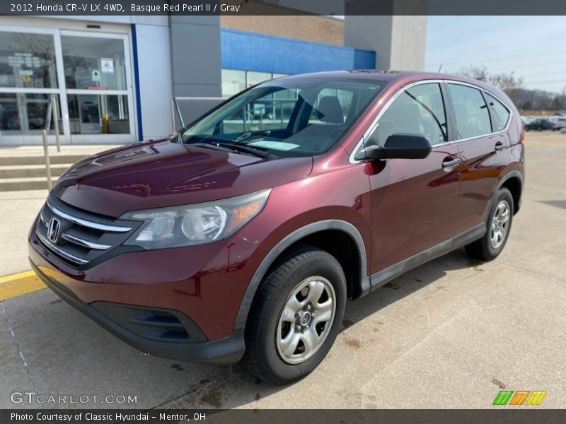 Basque Red Pearl II / Gray 2012 Honda CR-V LX 4WD