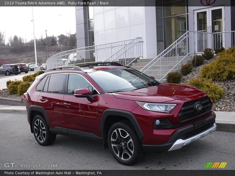 Ruby Flare Pearl / Black 2019 Toyota RAV4 Adventure AWD