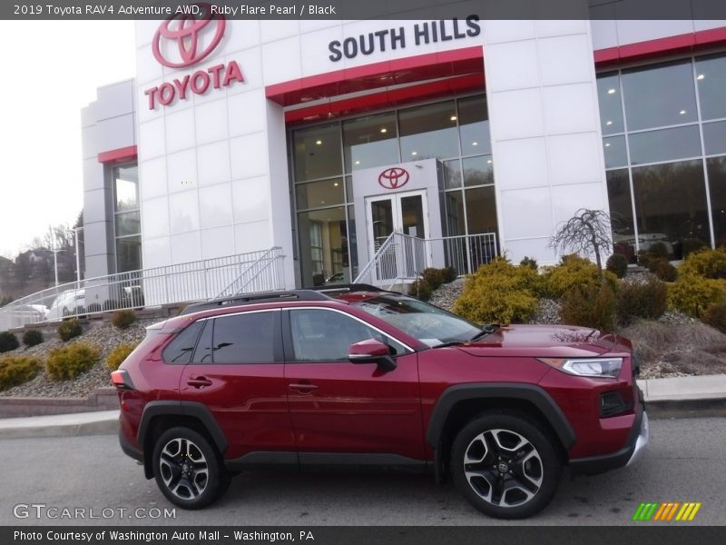 Ruby Flare Pearl / Black 2019 Toyota RAV4 Adventure AWD