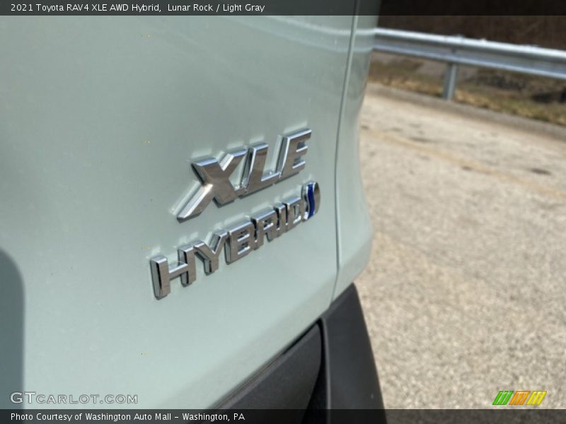 Lunar Rock / Light Gray 2021 Toyota RAV4 XLE AWD Hybrid