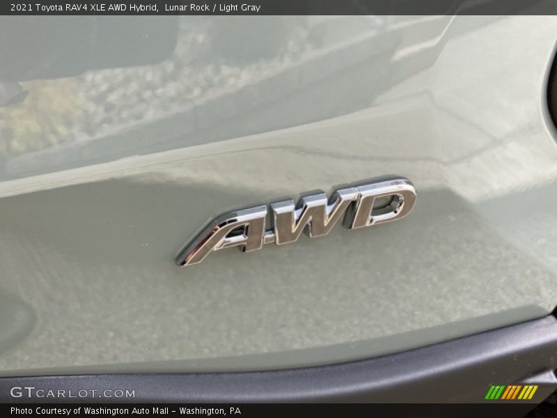 Lunar Rock / Light Gray 2021 Toyota RAV4 XLE AWD Hybrid