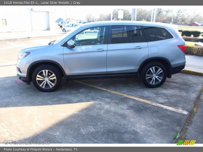 Lunar Silver Metallic / Gray 2018 Honda Pilot EX-L
