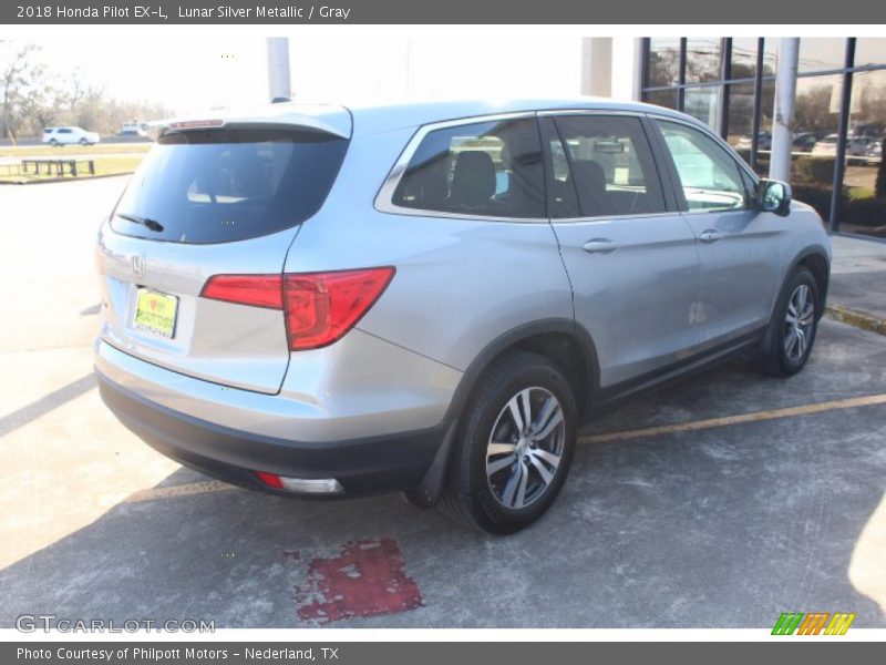 Lunar Silver Metallic / Gray 2018 Honda Pilot EX-L