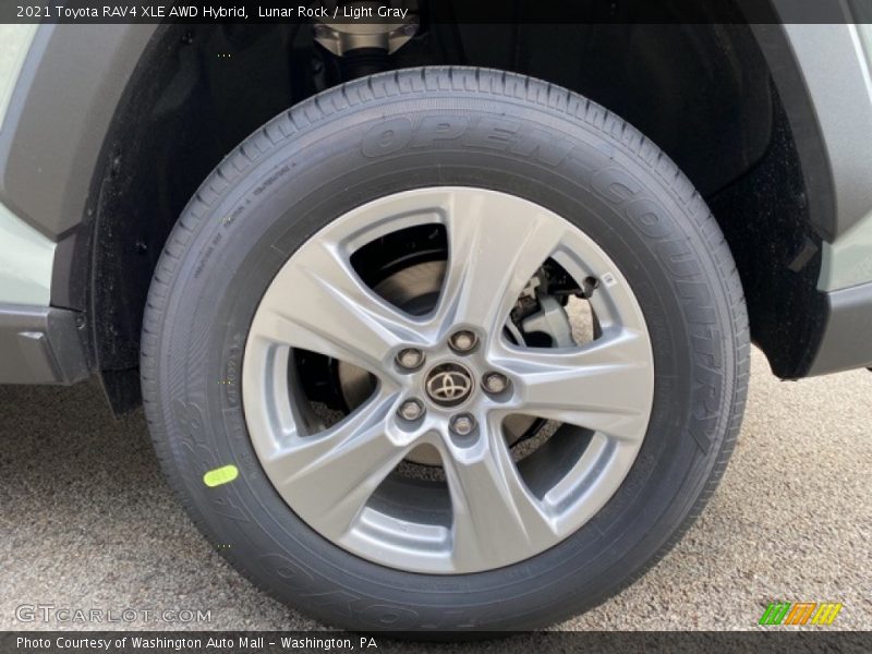 Lunar Rock / Light Gray 2021 Toyota RAV4 XLE AWD Hybrid