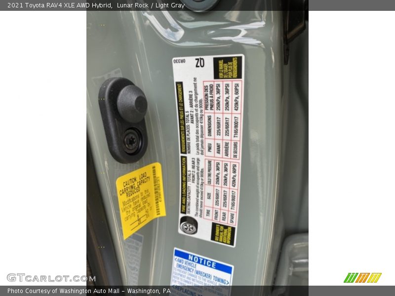 Lunar Rock / Light Gray 2021 Toyota RAV4 XLE AWD Hybrid