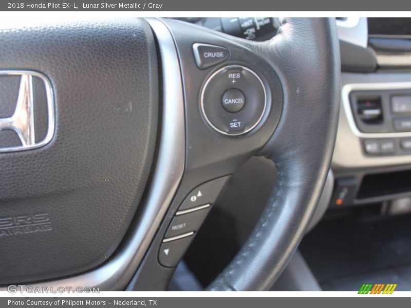 Lunar Silver Metallic / Gray 2018 Honda Pilot EX-L