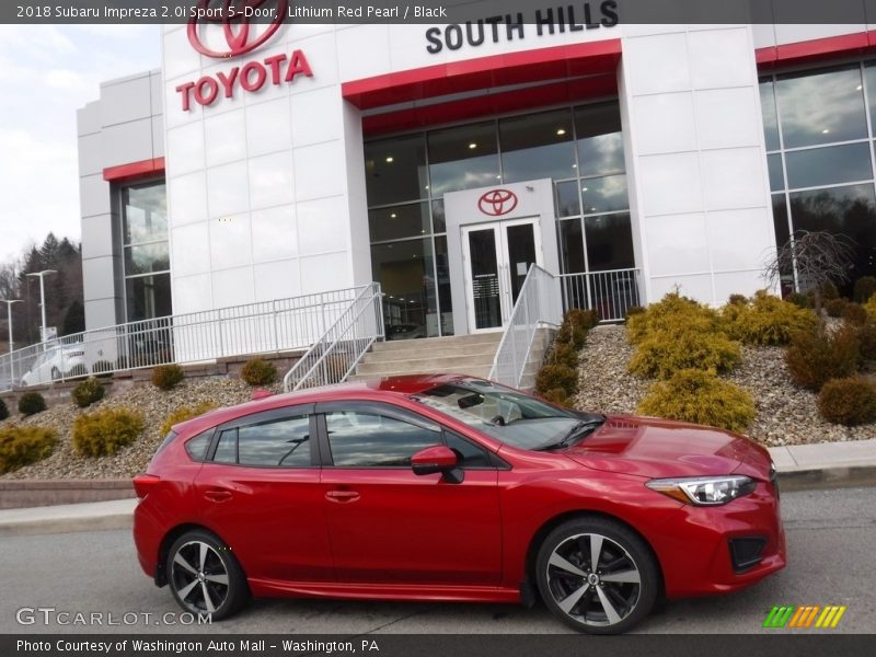 Lithium Red Pearl / Black 2018 Subaru Impreza 2.0i Sport 5-Door