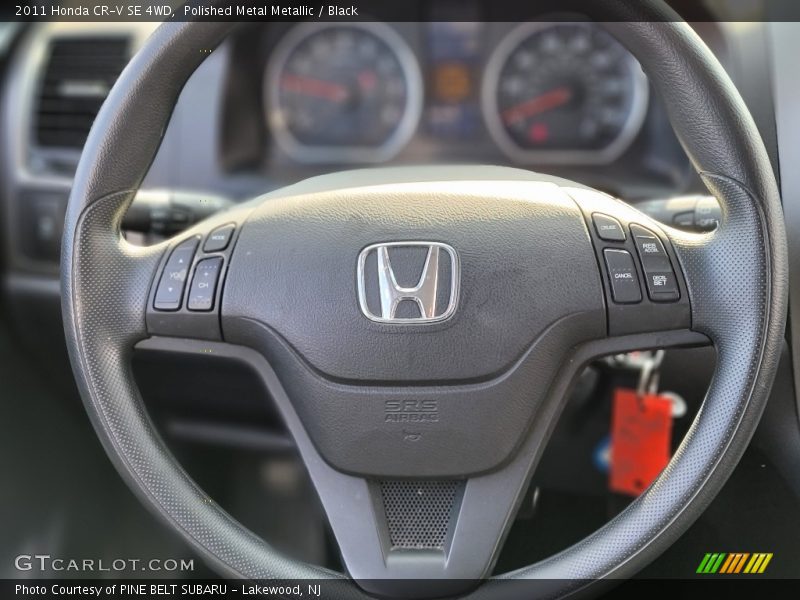 Polished Metal Metallic / Black 2011 Honda CR-V SE 4WD