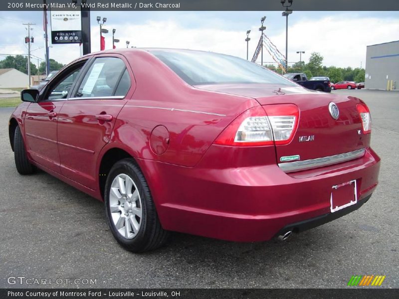 Vivid Red Metallic / Dark Charcoal 2006 Mercury Milan V6