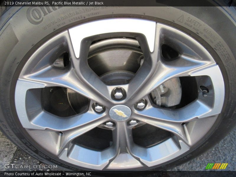 Pacific Blue Metallic / Jet Black 2019 Chevrolet Malibu RS