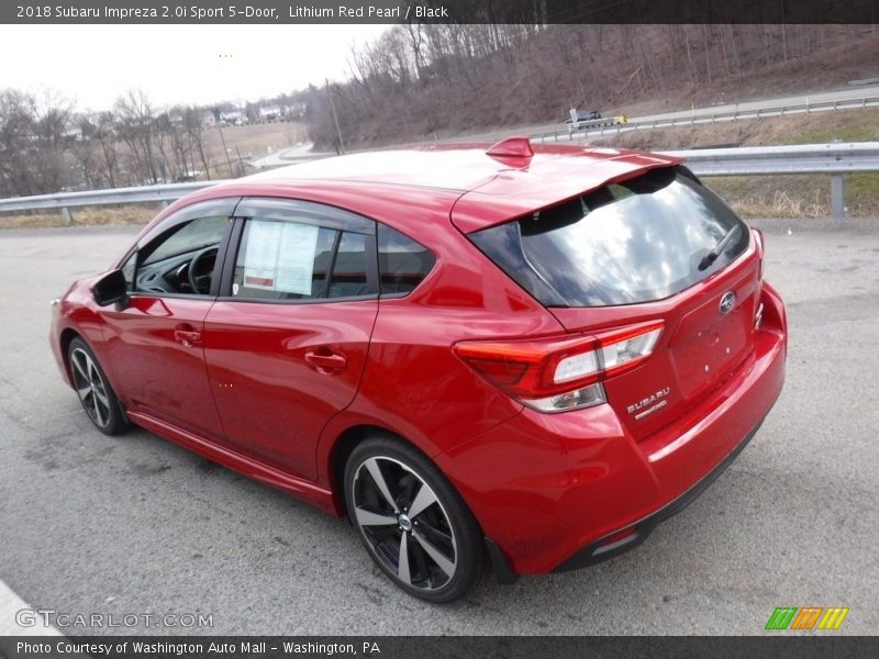 Lithium Red Pearl / Black 2018 Subaru Impreza 2.0i Sport 5-Door