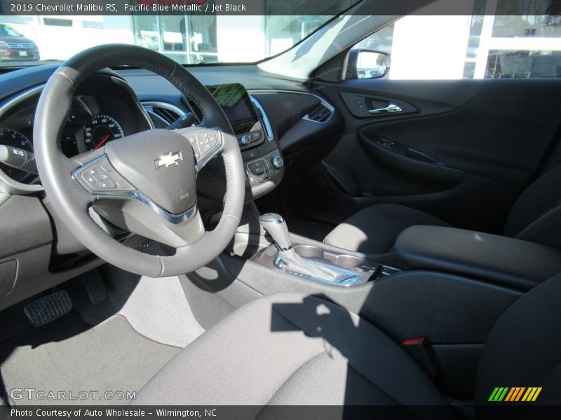 Pacific Blue Metallic / Jet Black 2019 Chevrolet Malibu RS